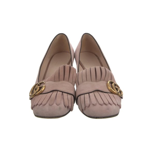 GUCCI Double G Logo Suede Pumps Size: 7 | IT 37 Marmont - Picture 2 of 15